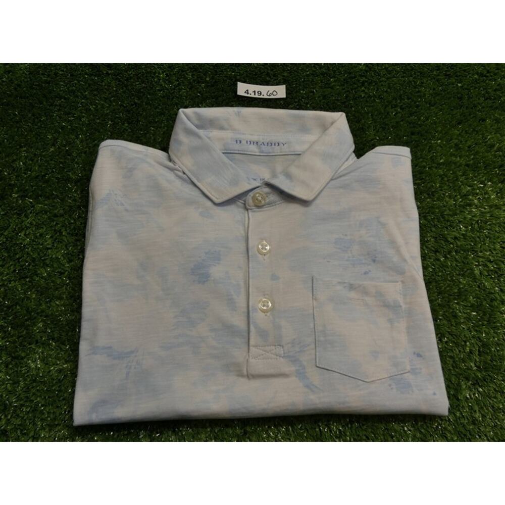 B Draddy Youth Junior Tripping Gillie Golf Shirt NGLA Logo White (10) Medium